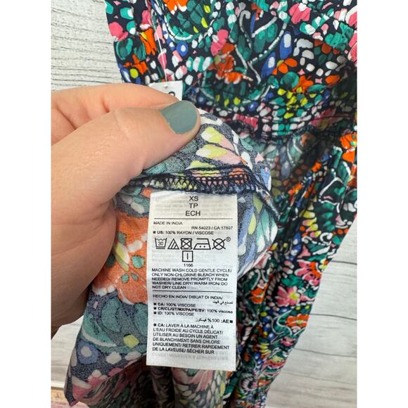 Old Navy Women's Blue Colorful Sleeveless Waisted Maxi Dress Size XS - Picture 9 of 10